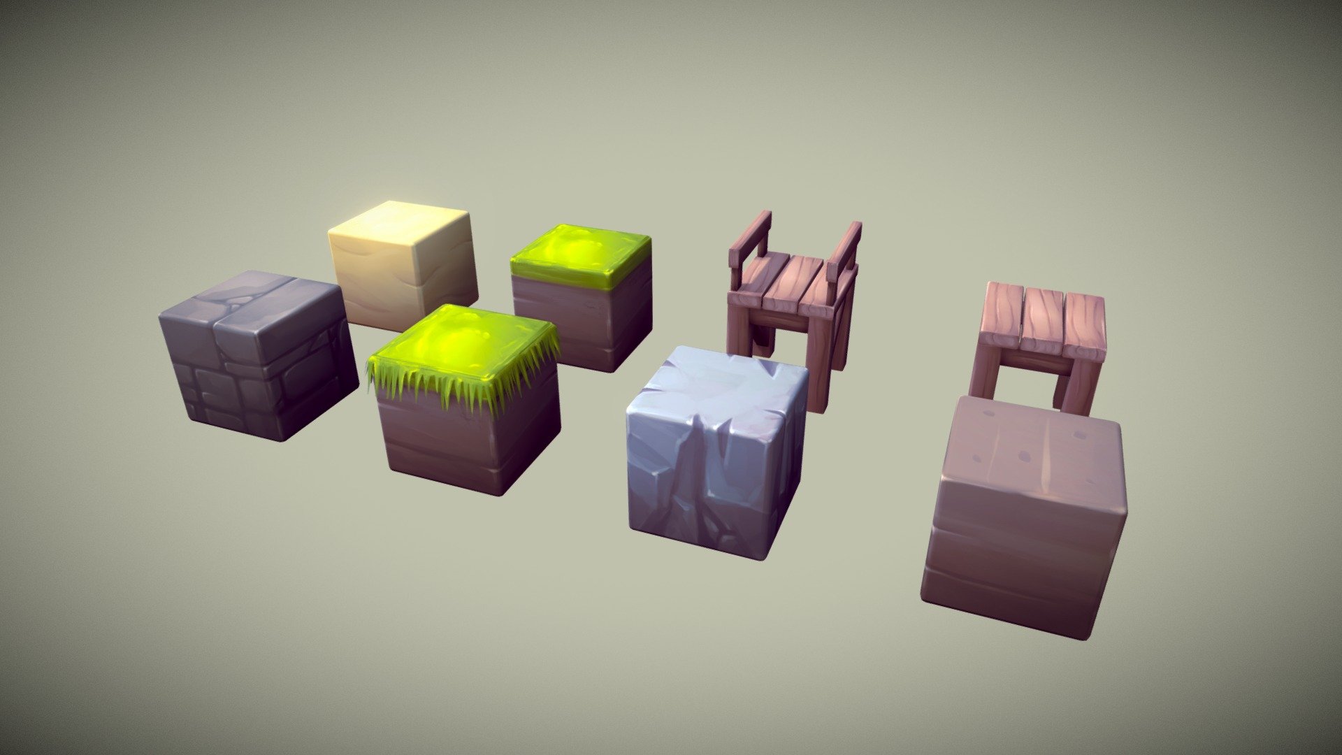 Terrain cubes from upcoming asset store pack: Cube World
This will be a grid based, modular environment building kit.