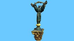 Independence Monument, Kyiv - Ukraine monument, column, maquette, independence, print, victory, ukraine, kyiv, maidan, modeling, photogrammetry, 3d, model, nezalezhnosti
