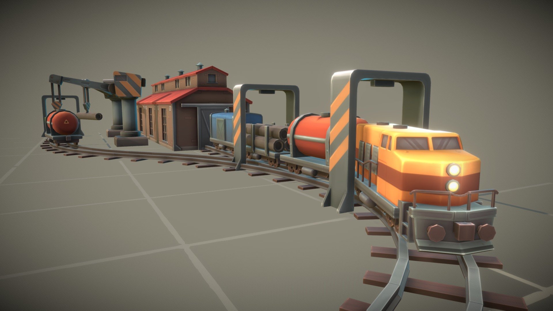 Cube train station from Polysquid Studios!
Soon, this pack will be available on Unity asset store!
For more assets like this, visit our webpage: https://polysquid.com/