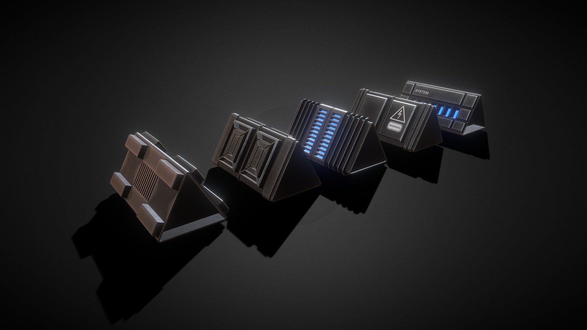 Sci- Fi Triangle Box Metal (Part Four) is a Sci-Fi PBR asset. This is a continuation process of my PBR game ready asset creation workflow. This asset is fit for any modern and sci-fi games. The features are given below:




PBR asset (Metallic Roughness)

It includes 7 Maps (Base Color, AO, Normal, Height, Metallic, Roughness finally Emissive)

Game ready asset

Ready for unity and unreal projects instantly

All 4K Textures and Maps

Good to use as props

Simple topology

Low poly

Fit for any modern game

High quality texture maps

I hope you all will like it and purchase it for your projects. Your every purchase gives me new motivation for asset creation :) Have a nice day everyone. Please follow me for getting continuous update on new assets like this. :)