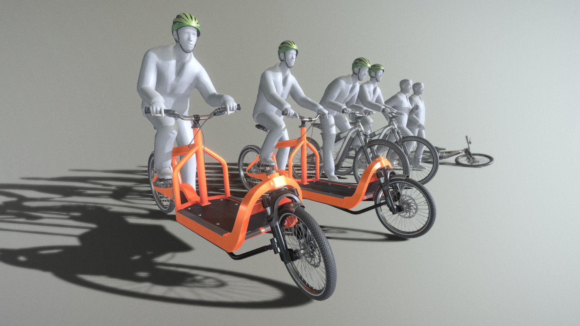 Bicycle Animations Cargo Bike Update.




Cyclist Cycling Cycles Animation (Test) 

Cycling Animation (Normal Speed)

Cycling Animation (Sprint Speed)

Cycling Animations and Waklcycle (Test)



3D modeled and textured by 3DHaupt in Blender 2.93.