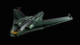 HALO: UNSC SHORTSWORD bomber, spacecraft, hao, gameasset, ship, spaceship, halogames