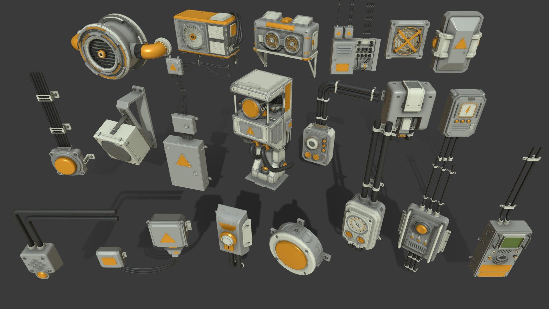 Get pack - https://www.artstation.com/a/6874533

The all are ready for texturing




clean quad and close mesh

UW mapped

middle poly

include max(2018), blend(2.81), fbx, obj and stl files

without textures and materials
