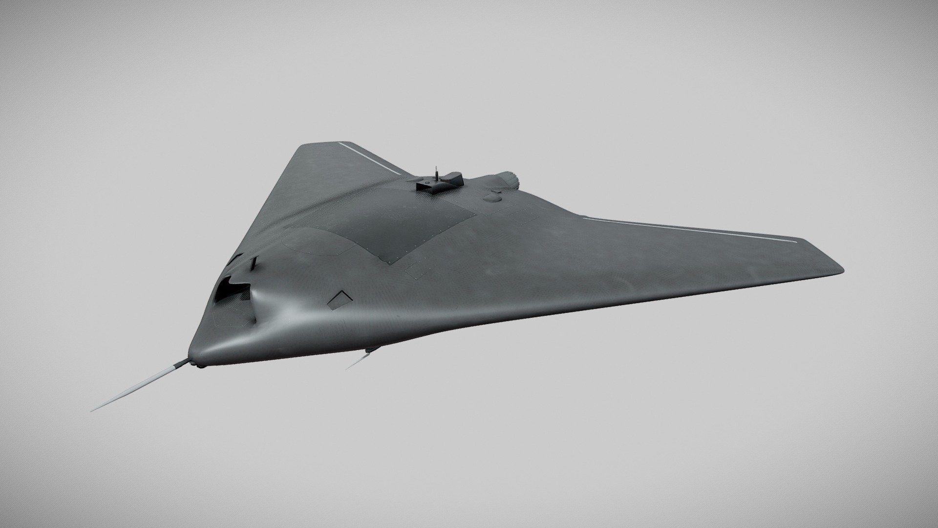 Turkish Aerospace (TA) Anka-3 is an unmanned combat aircraft project being designed and developed by the Turkish defense industry company, TA. It features a turbofan engine, houses weapon systems within the fuselage, has a high payload capacity, incorporates stealth technology, and does not have a tail. (wikipedia)

I made this model by using Blender and Substance Painter. I’ll continue to improve the model.

For more: https://cemgurbuz.com/anka-3