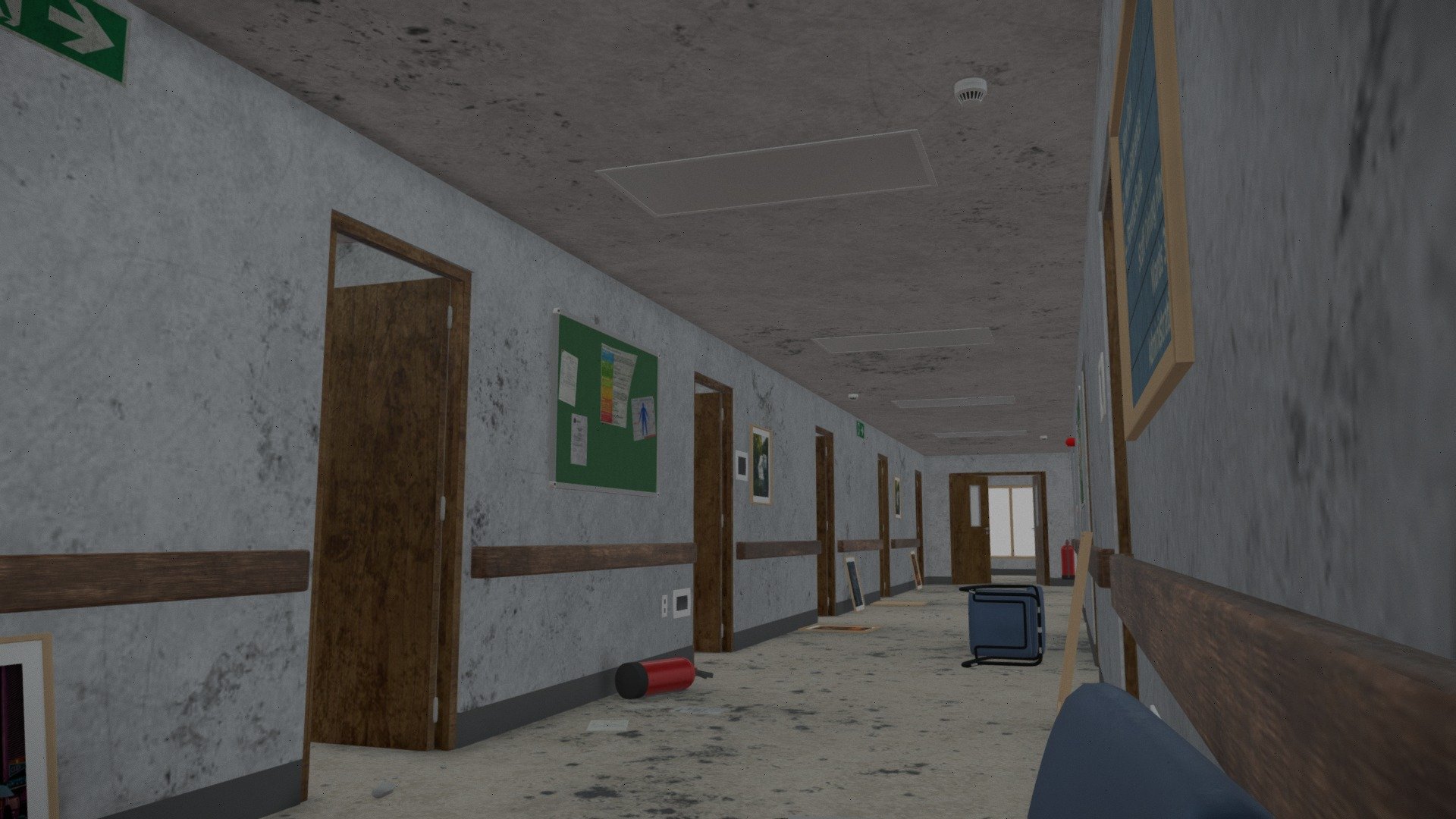 Abandoned Hospital Corridor is a high quality, photo real model that will enhance detail and realism to any of your rendering projects. The model has a fully textured, detailed design that allows for close-up renders, and was originally modeled and rendered in 3DS Max 2016.

Features:

High quality polygonal model, correctly scaled for an accurate representation of the original object.
All colors can be easily modified.
All materials are included .
Model is grouped for easy selection, and objects are logically named for ease of scene management.
No part-name confusion when importing several models into a scene.
No cleaning up necessary just drop your model into the scene and start rendering.
No special plugin needed to open scene.
Units: cm / Dimension aproximative : 3150 cm x 1180 cm x 315 cm HT.



For any help please send me a message. If you like the product please rate it.Thank you for visit.