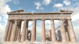 Parthenon Pediment - Ancient Greece collection greek, ancient, athens, column, greece, acropolis, mythology, athena, ancient-greece, realitycapture, photogrammetry, scan, stone, sculpture, temple