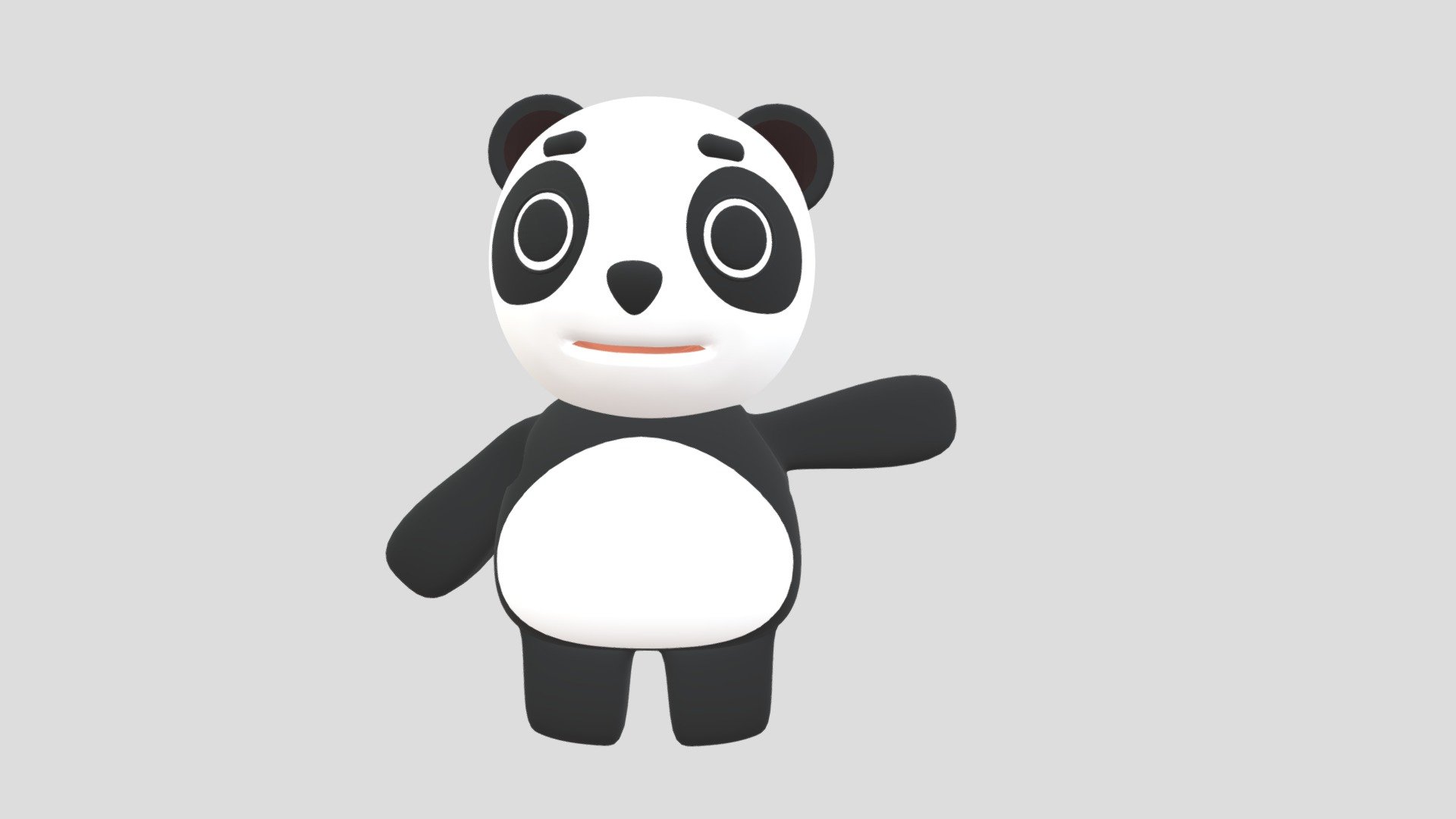 Cute 3D panda made in blender basic rig.
Not attribution required