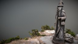 Wizard wizard, wooden, statue, magical, carved, magic