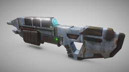 HALO ASSAULT RIFLE MA5B, "old like you" edition rifle, assault, halo, scifi, model, ma5b