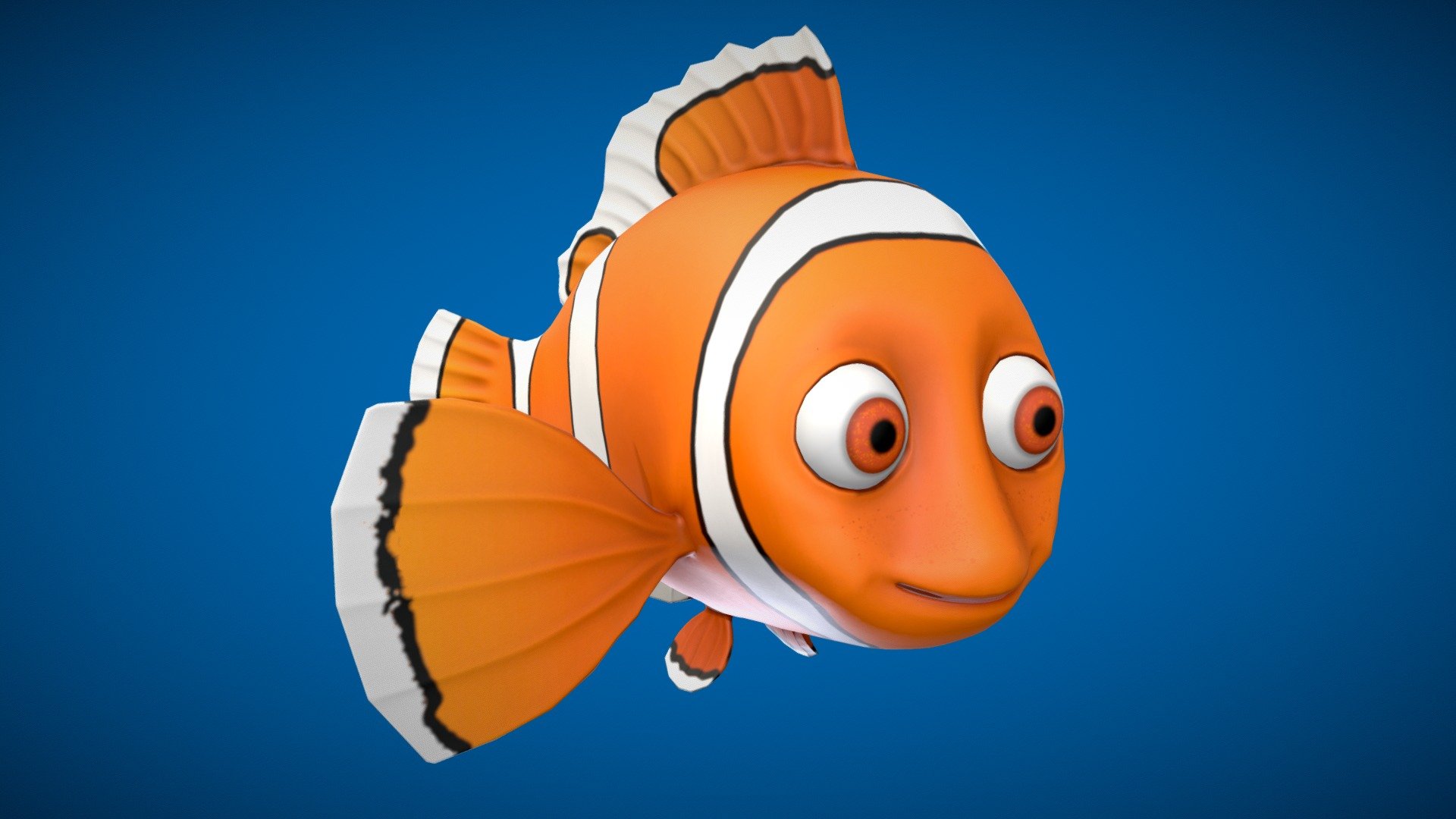 Spec:
Geometry (tris): 8.150  || Texel density: 8192|| Texture resolution in preview: 4096x4096




This product consist Cartoon Clownfish

Model placed in compact rigid hierarchy.

Real measures.

Handpainted textures

Fine details.

You can use this model as a game projects, commercial, environment design, cinema etc.

Units: centimeters.

1 Drawcall and Batch
