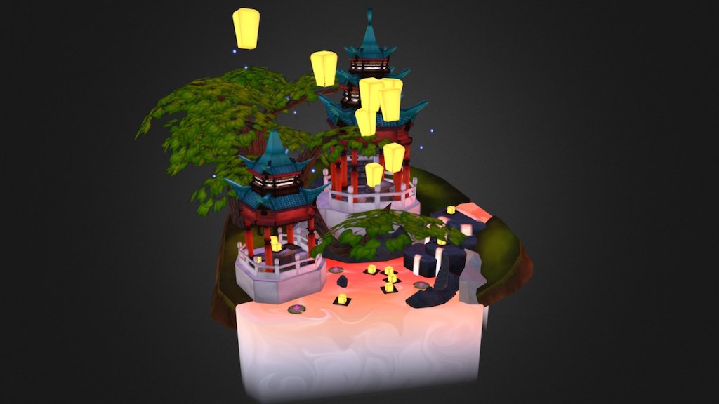 A diorama done in low poly &ldquo;WOW