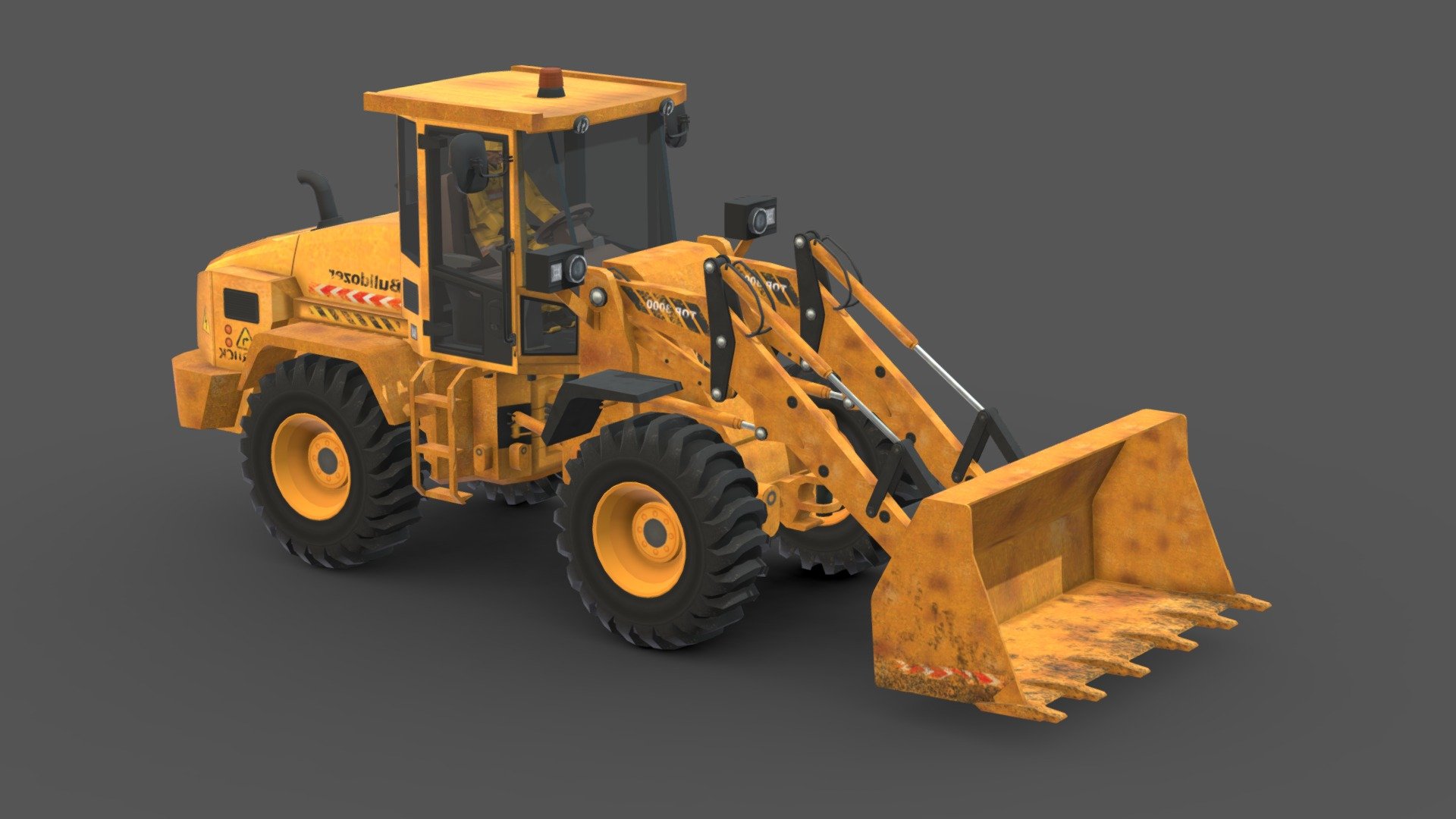 bulldozer truck


You can use these models in any game and project.

This model is made with order and precision.

Separated parts (body. wheels).

Very Low- Poly

Average poly count: 15,000 tris.

Texture size: 2048 / 1024 / 512 / 256 (BMP).

Number of textures: 5

Number of ingredients: 3.

Format: fbx.
