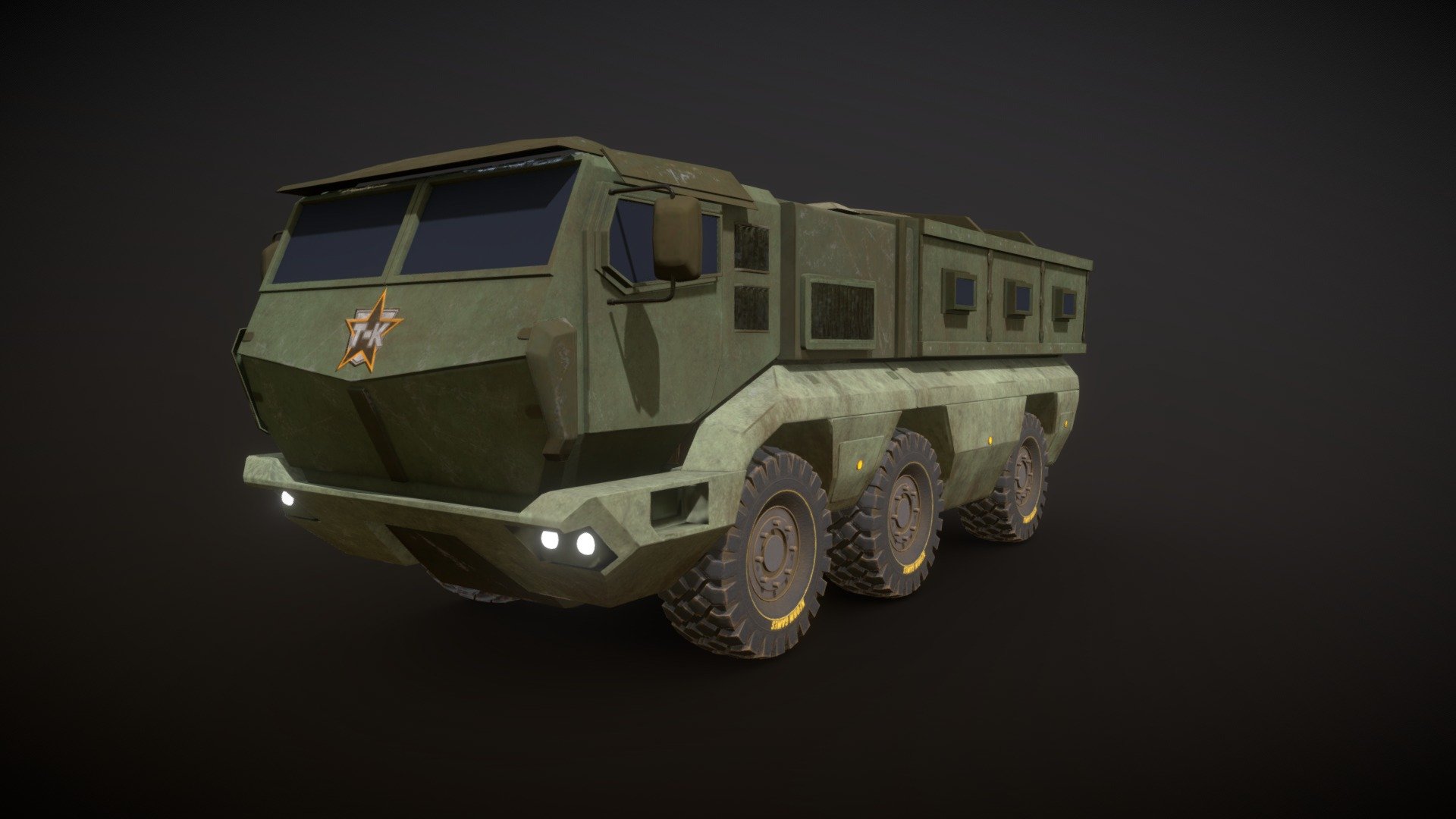 Russian Kamaz Typhoon made as a game ready asset, during my internship at XForm Games.

This model was modelled with Blender and textured with Substance Painter.