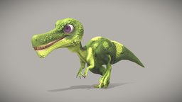 Cartoon Baryonyx Walkeri b3d, walking, cartoonish, theropod, baryonyx, walk_cycle, prehistorical, cartoon, blender, blender3d, creature, animal, walk, animation, animated, prehistoric, dinosaur, baryonyxwalkeri, noai