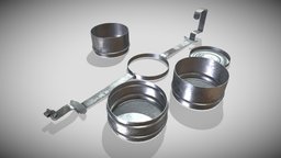 Food Container - TBox Open Silver food, india, box, quads, game, pbr