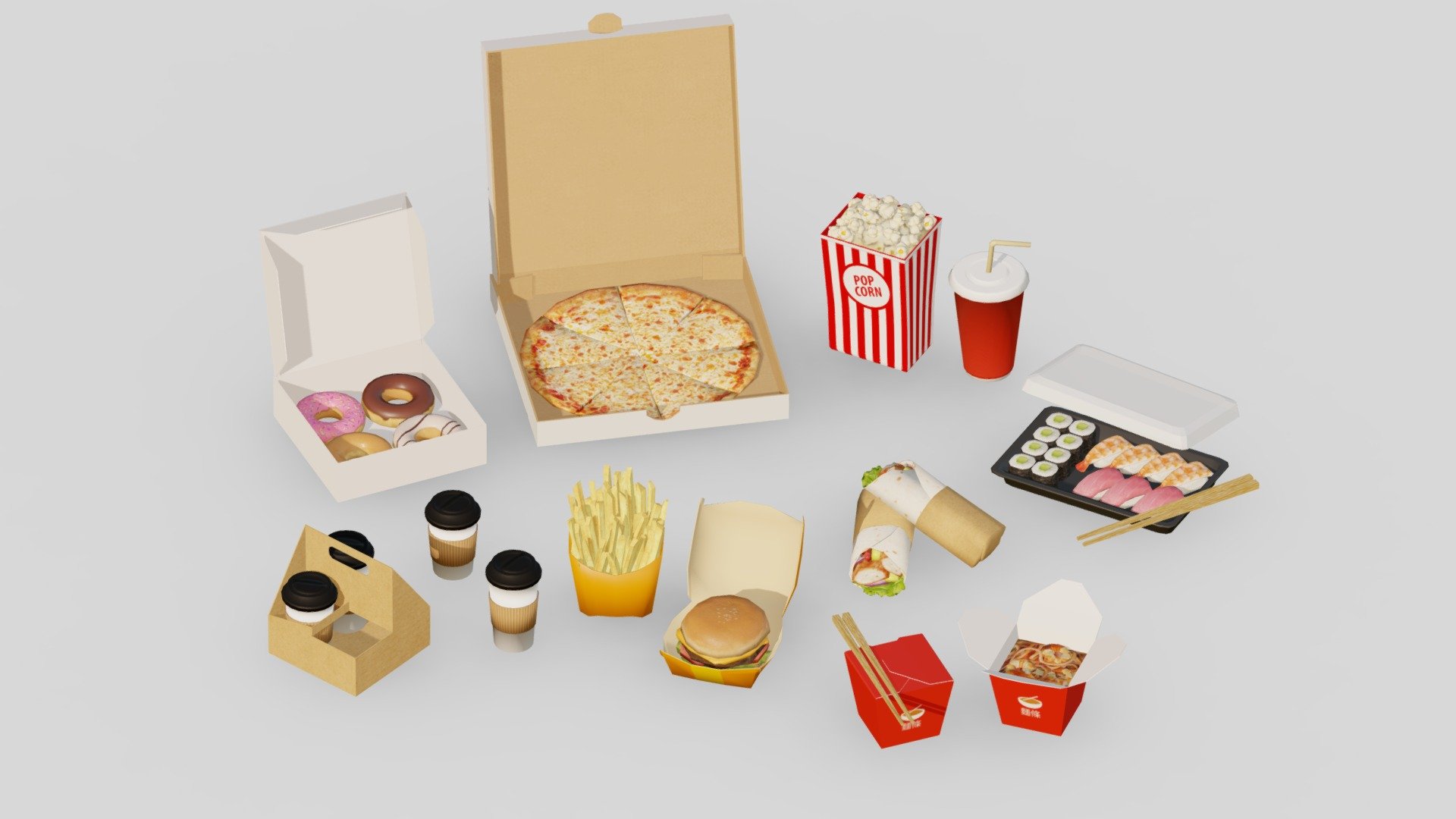 Low polygon model optimized for game.

Created with Blender

Texture Formats : 1024 x 1024

File Formats : FBX

Number of Meshes : 13

Number of Textures : 40 - BaseColor 11 - Height 8 - Normal 10 - Roughness 11

Number of Materials : 10