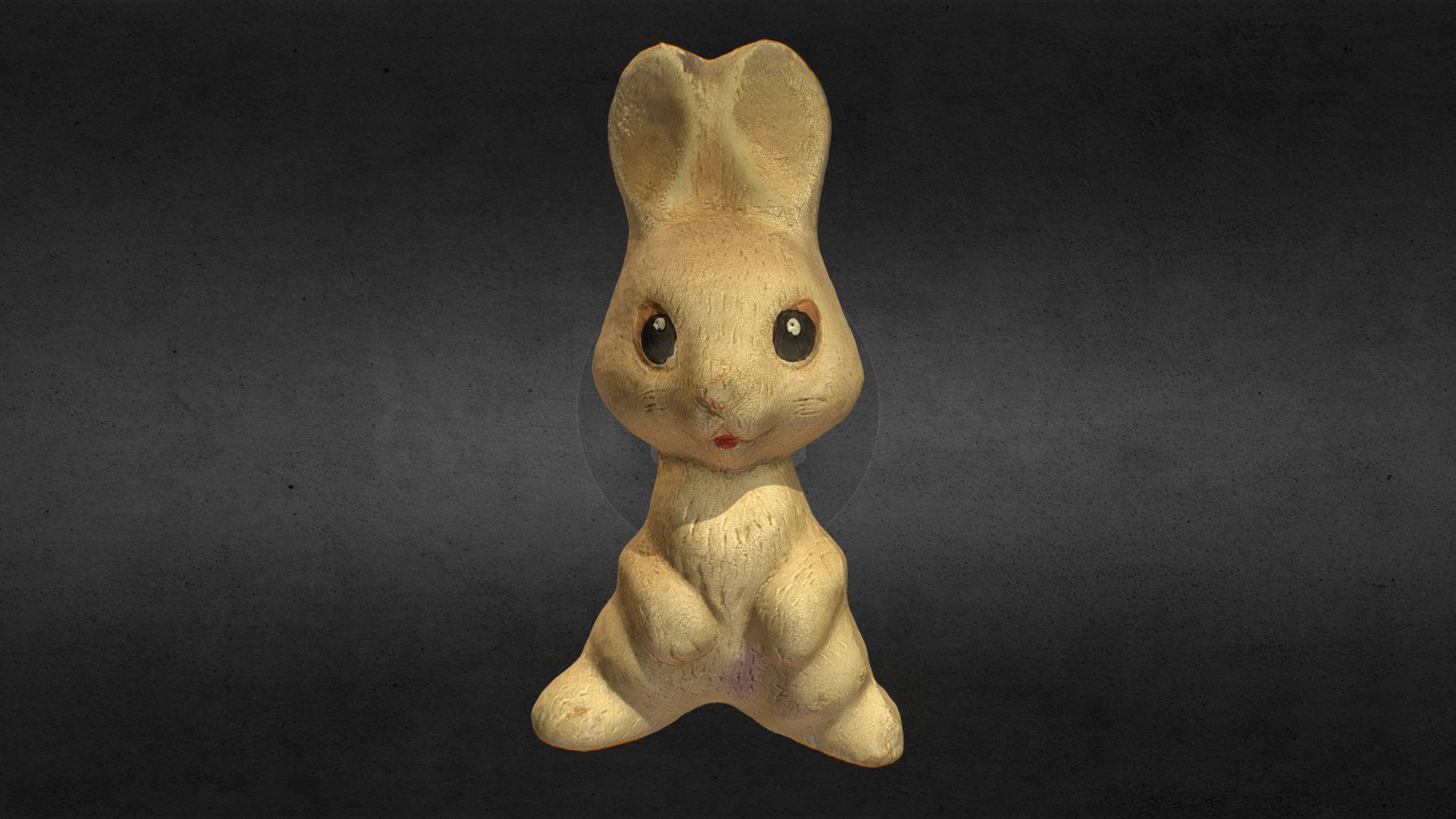 Old USSR Soviet Rubber Toy Rabbit Bunny Scan High Poly 

Including OBJ formats and textures (8192x8192) TIF Albedo, Normal, Occlusion

Polygons: 101000 Triangles: 101000 Vertices: 50502