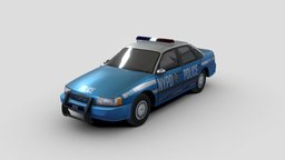 '86 Ford Taurus G1 Police ford, automotive, substancepainter, substance, vehicle, car, ford-car