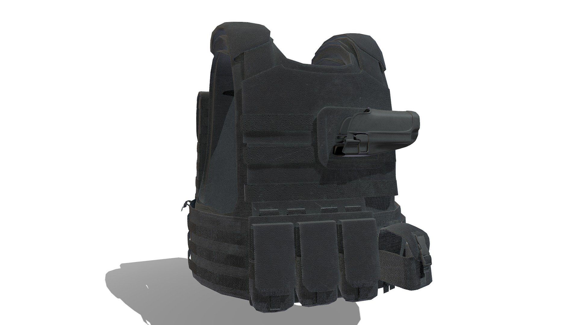 Counter Terrorism Body Armor / Bulletproof Vest
Realtime ready Counter Terrorism Body Armor / Bulletproof Vest, setup with PBR textures &amp; clean topology for use in 3d development.

Check out our Main Collections

More in our Military Collection

More in our Clothing Collection

More in our Emergency Services Collection

Detailed Description Info:

Counter Terrorism Body Armor / Bulletproof Vest with PBR textures at 4K