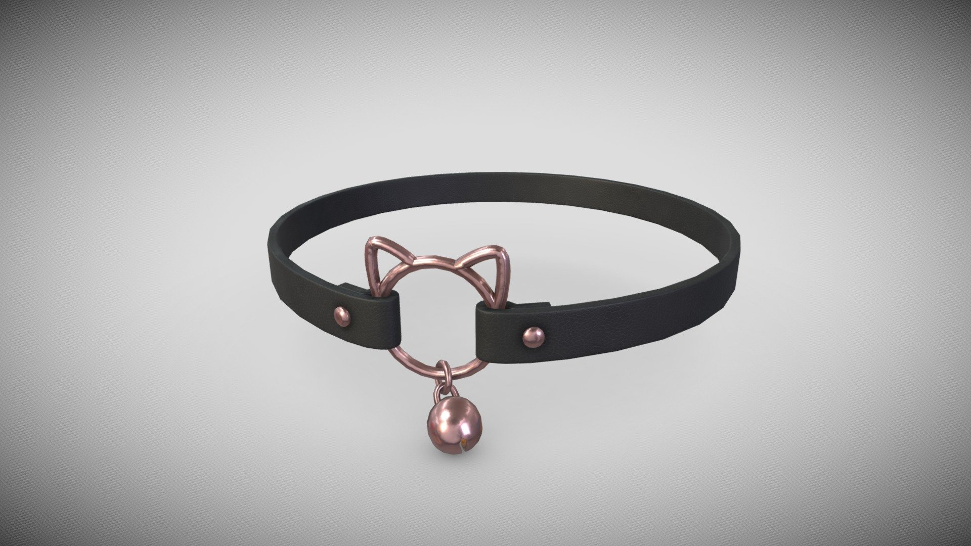 If you need additional work done do not hesitate to contact me, I am currently available for freelance work.

A realistic collar for a character. As cute punky choker for the player in a game with a cat circlet that make the badass/goth/emo/etc. look more cute! Includes a Bell, metal parts are rose gold colored.
Full retopology and pbr textured.

Highpoly sculpted in Nomadsculpt. Lowpoly made in Blender Highpoly and Lowpoly-model are in a Blend-file included in additional file with embedded materials. Model and Concept by Me, Enya Gerber.