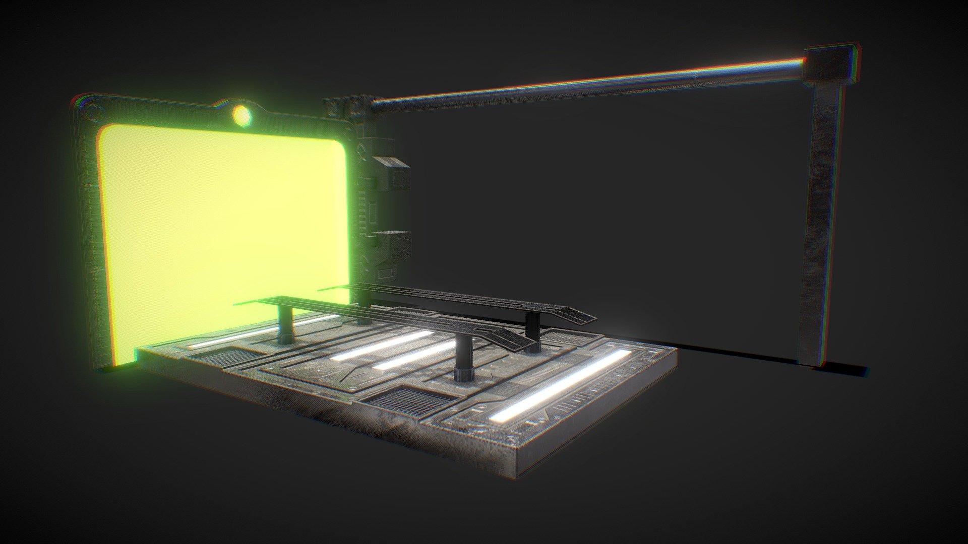 Sci-fi Car Lift (Cyberpunk Style) - Low Poly
UV Mapped / Shadder Split / PBR Textured
Game Ready / Unreal Engine / Unity - Directly import with texture maps and start using.