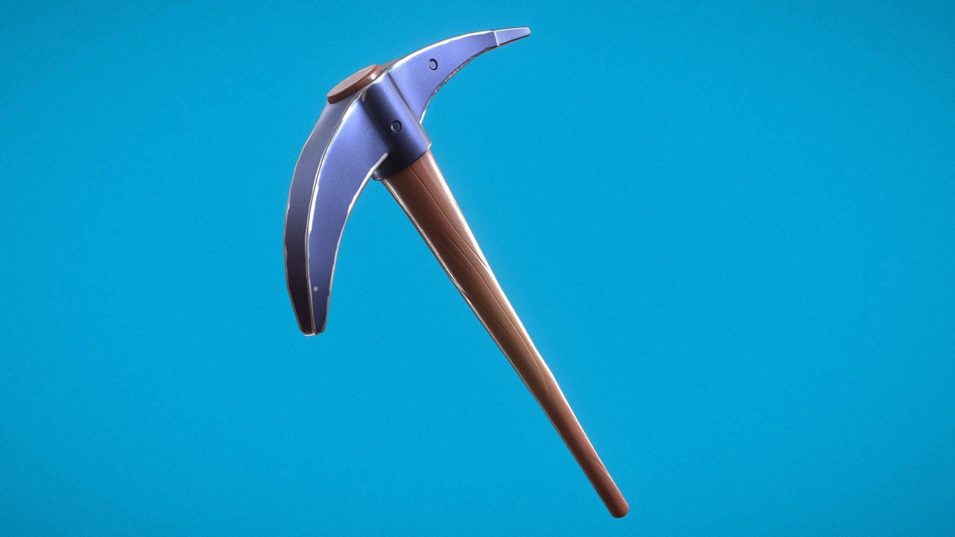 Fortnite Pickaxe which i modeled in Blender and textured in Substance Painter.