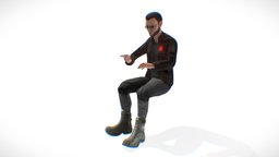 ハッカー The Hacker ハッカー (Rigged - Typing Animation) mocap, computer, leather, avatar, boy, future, unreal, jacket, hacker, clothes, cyberpunk, network, working, job, jeans, neon, typing, denim, jacker, leatherjacket, gamready, character, unity, scifi, man, male, keyboard, gamingkeyboard, futureclothing