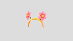 Headband011 Flower Headband hat, cute, style, flower, fashion, pink, accessory, head, nature, headdress, floral, blossom, wear, daisy, headband, hairband, lady