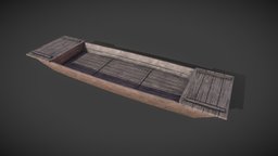 Wooden boat wooden, fishing, asian, simple, boat