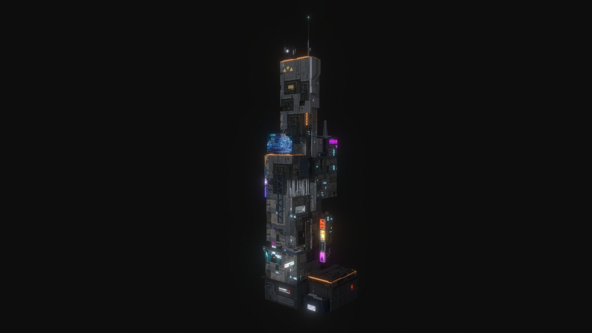 Cyberpunk Futuristic building Kitbash Bundle_001
 more details in https://www.artstation.com/marketplace/p/K5YaP/scifi-building-cyberpunk-futuristic-building-kitbash-bundle