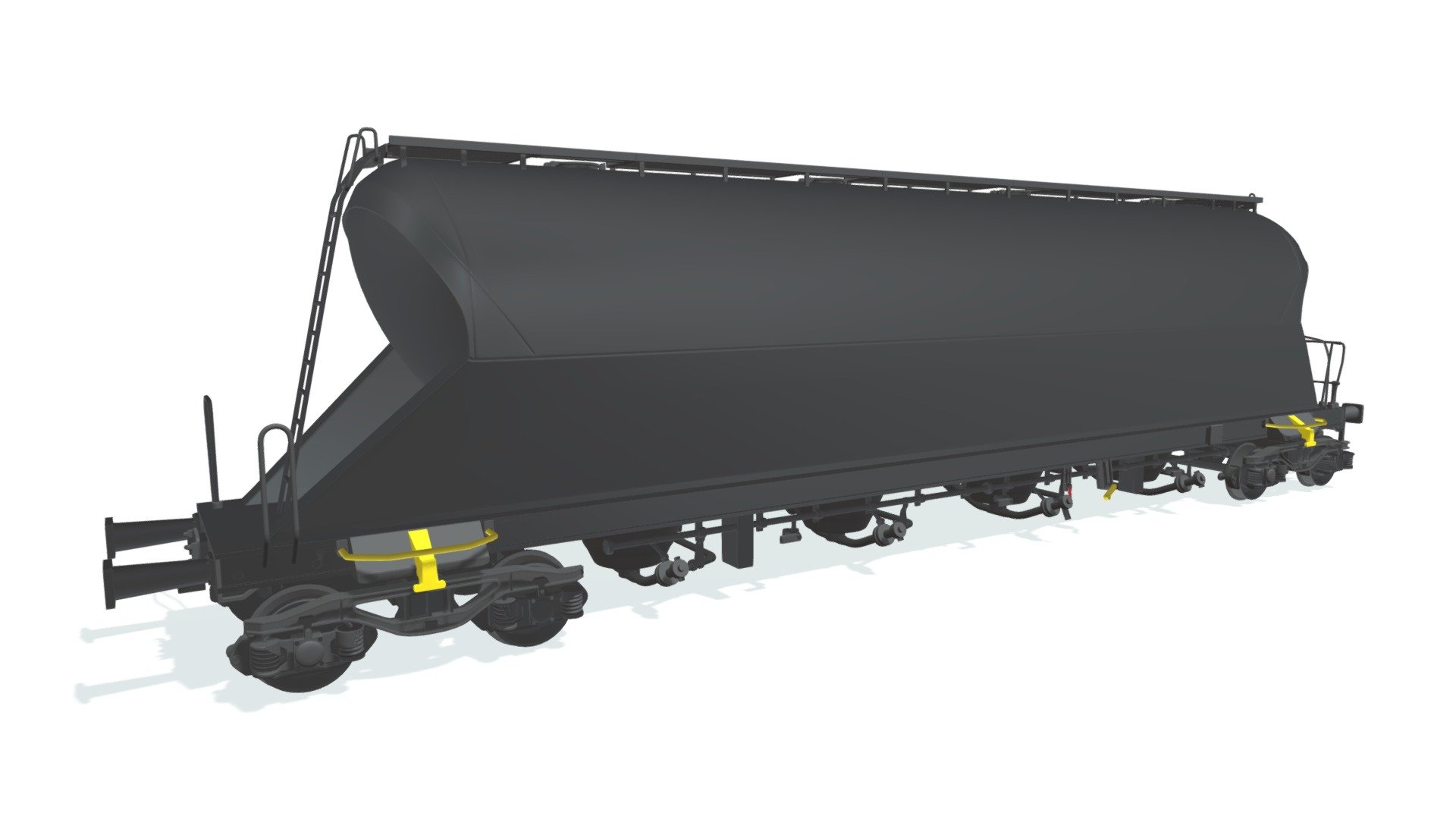 High quality 3d model of railroad silo tank train car.
All colors, text, logo can be easily modified.
