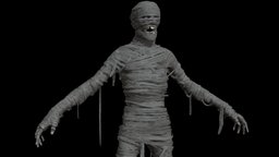 Mummy skeleton, beast, egypt, reaper, vampire, undead, mummy, fantasy, evil