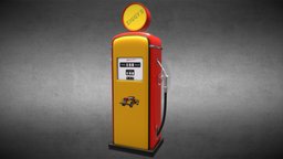 Gas Pump vintage automobile, vehicule, gas, oil, gasoline, pump, vintage, diner, old, station