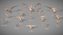 Base Mesh Pack -  Creatures  Collection base, device, troll, mesh, cg, pig, assets, demon, orc, basemesh, wyvern, faun, minotaur, creatures, mermaid, centaur, spiny, warewolf, aaa-game-model, sagittarius, character, sketchup, game, lowpoly, model, gameasset, monster, dragon, sculpture, rigged, zombie, mythicalcreature, leatther, grypho