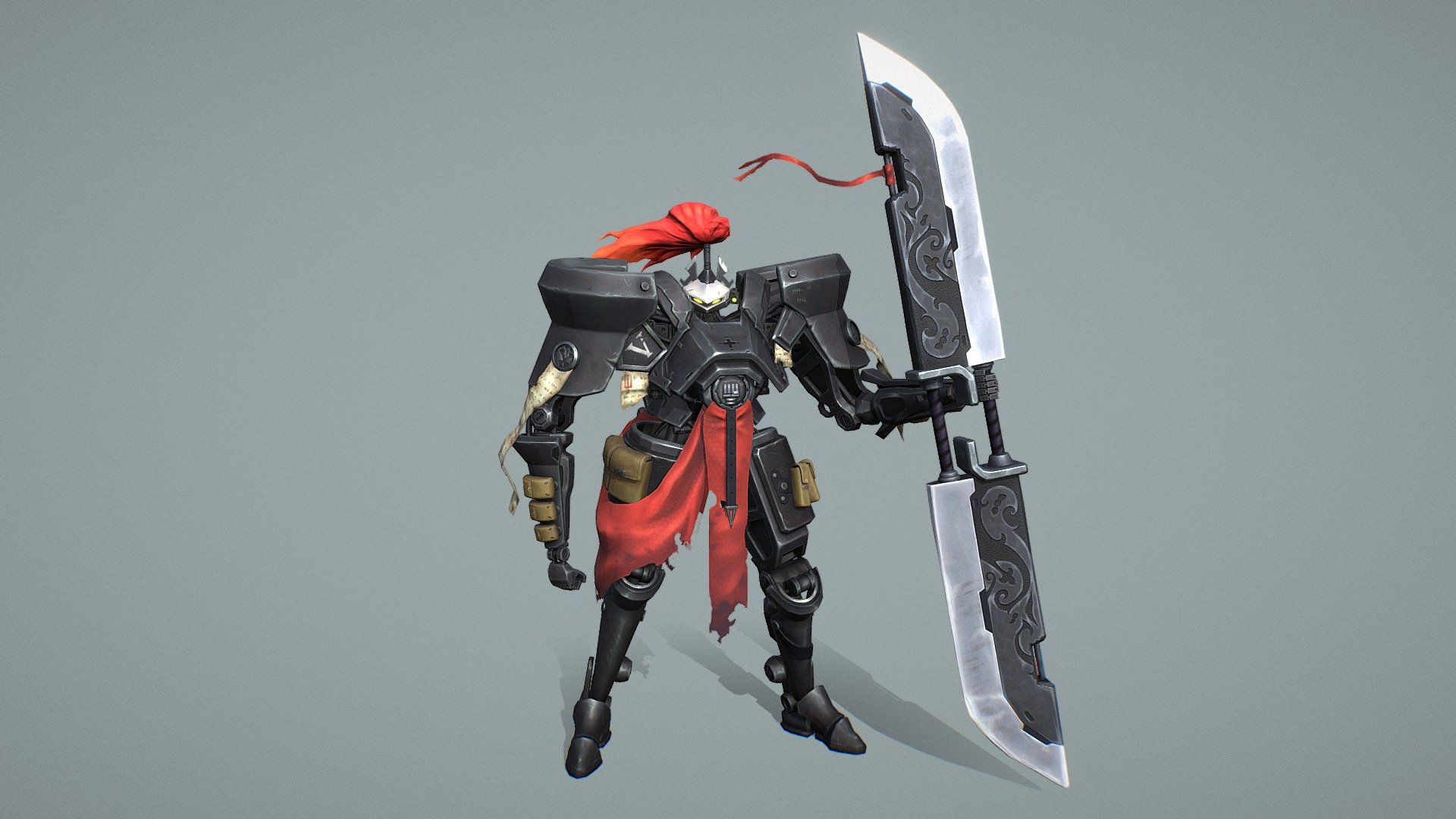 Side project I had been completing alongside University work to assist with my development. Concept Art and design for this character is by Artvostok Studio. I really enjoyed making this peice and was a great addition to what I had been learning at the time. 

artstation.com/grizzlewood for more renders of this peices