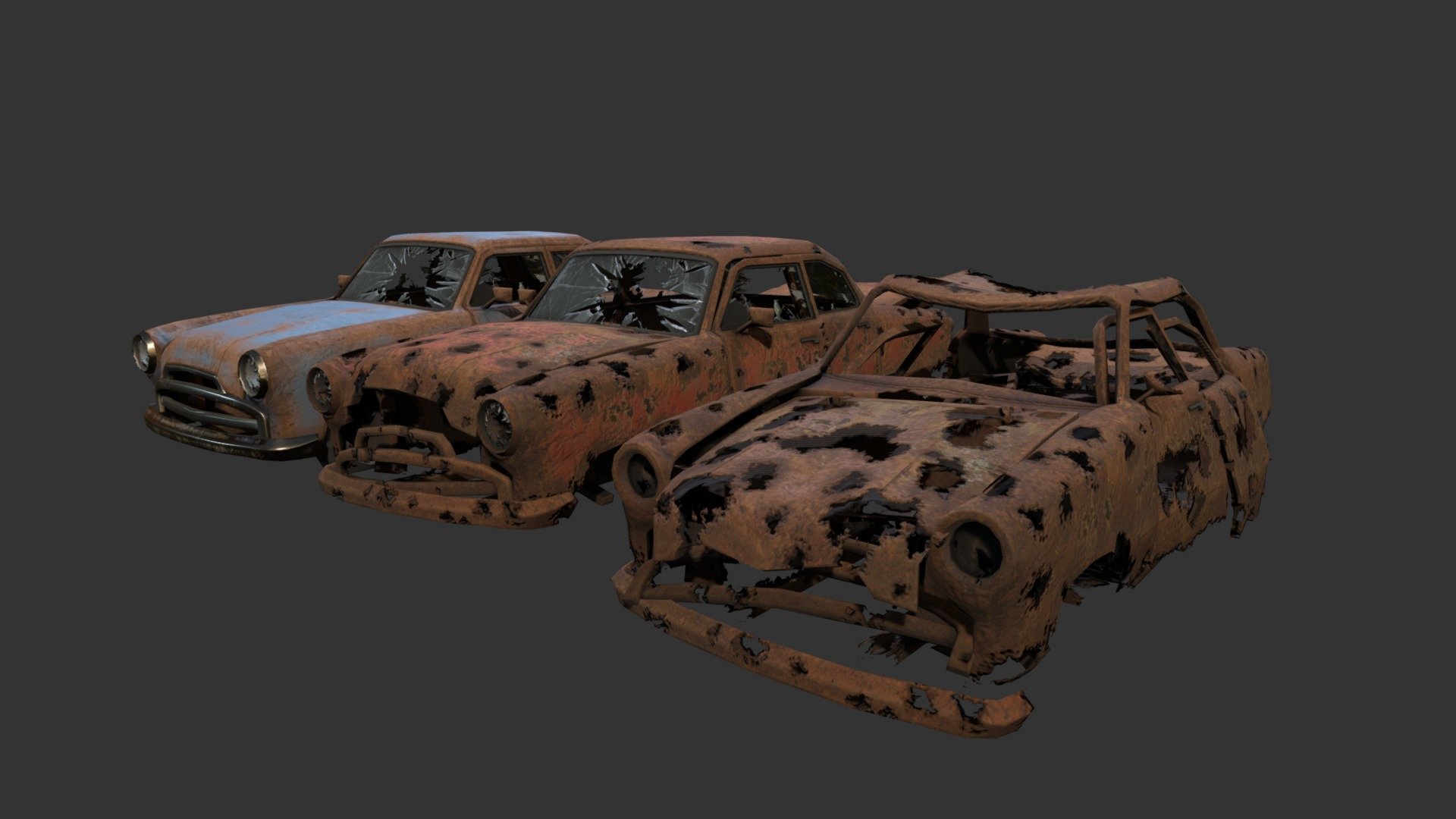 This was just me testing a totally different method of modeling/weathering a vehicle on a quickly made and ugly model, hence why it's also free.

Made with 3DSMax and Substance Painter