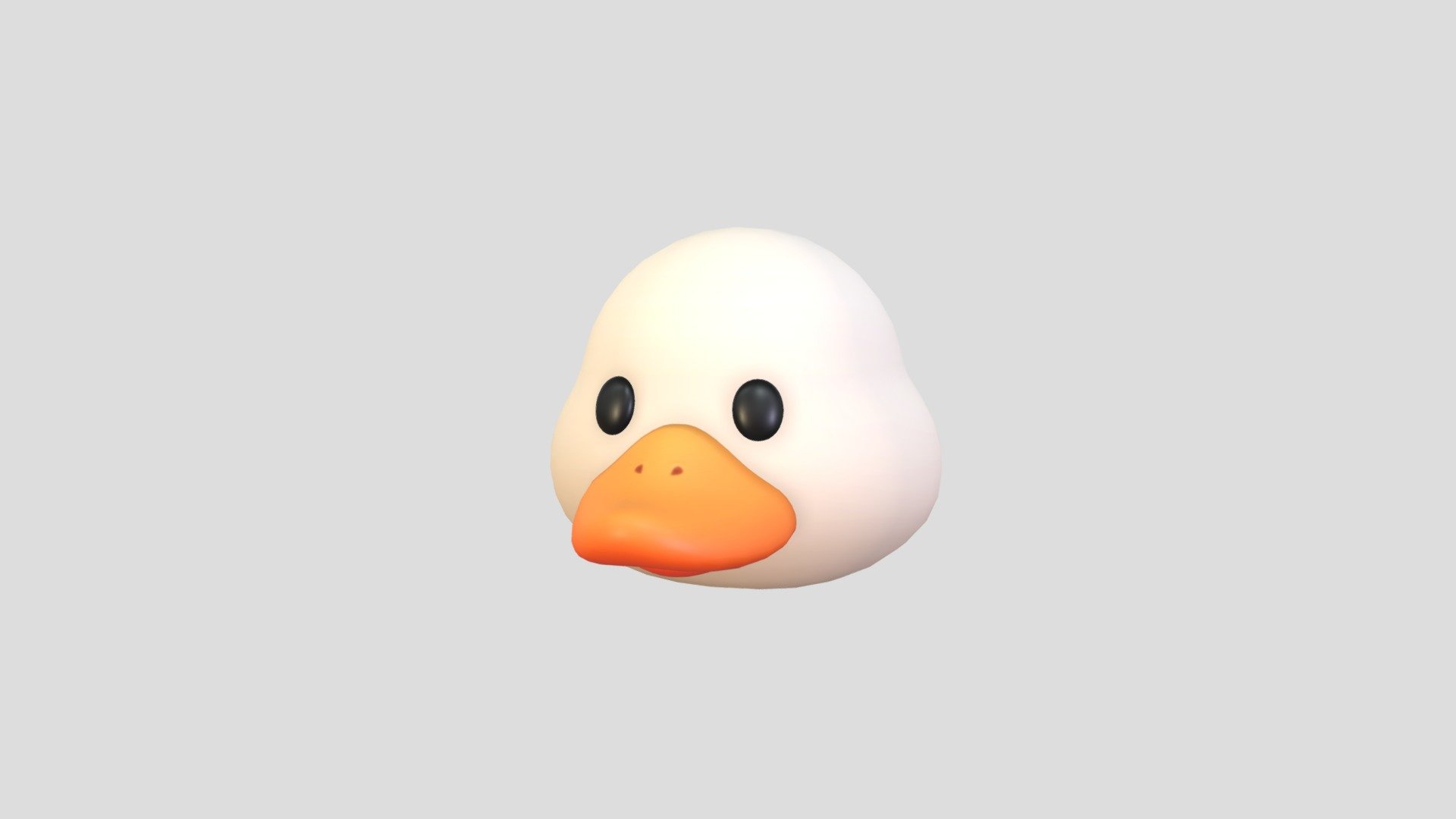 Duck Head 3d model.      
    


File Format      
 
- 3ds max 2021  
 
- FBX  
 
- OBJ  
    


Clean topology    

No Rig                          

Non-overlapping unwrapped UVs        
 


PNG texture               

2048x2048                


- Base Color                        

- Normal                            

- Roughness                         



428 polygons                          

465 vertexs                          
