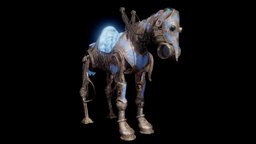 Post apocalyptic mechanical horse steampunk, mech, pet, mechanical, post-apocalyptic, postapocalyptic, scary, pets, plague, autodeskmaya, substancepainter, substance, maya, horse, fallout