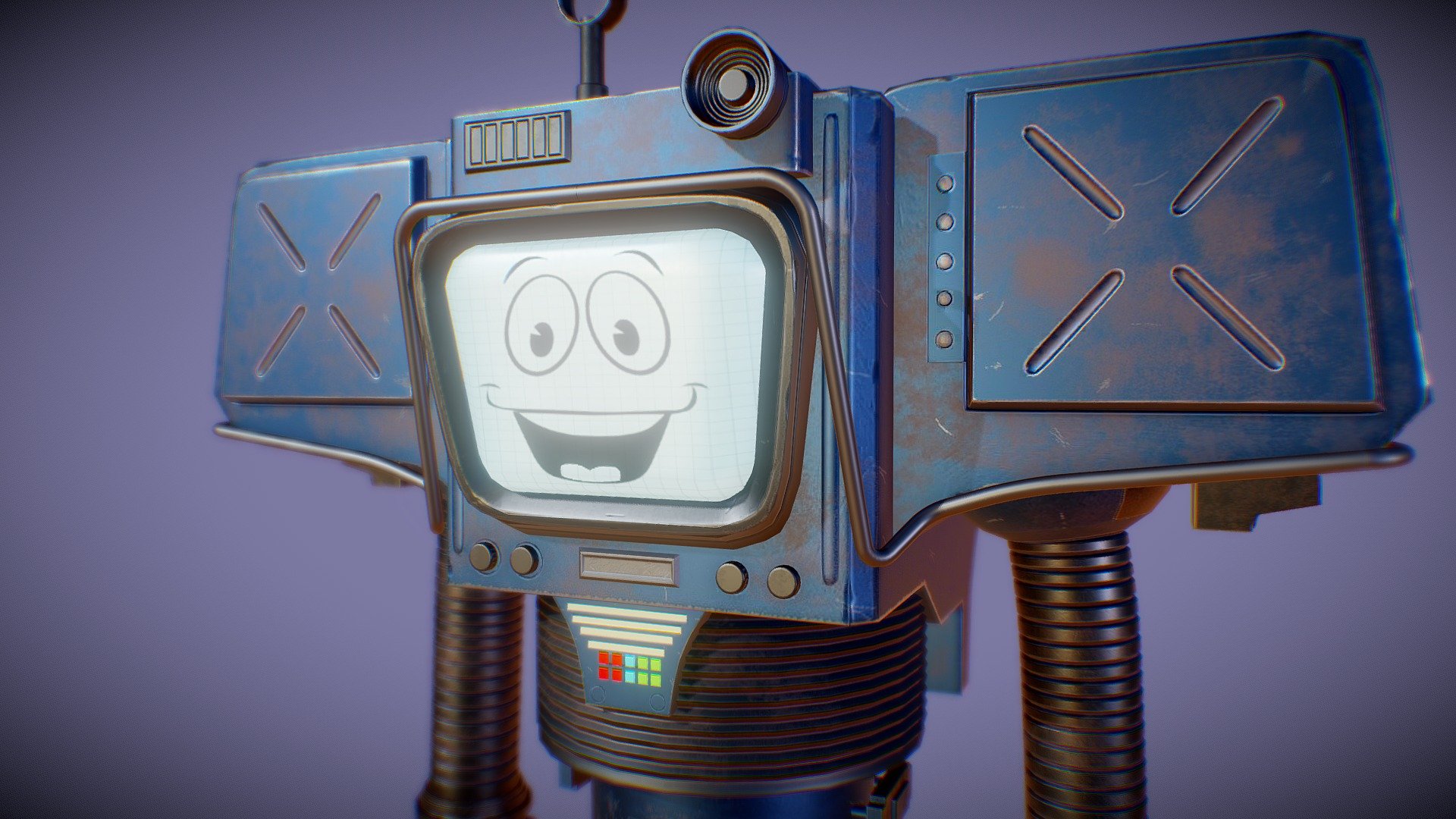 My re-creation of the loveable/annoying robot Yes man. Reprogrammed by the followers of the apocaylpse and Benny to reveal Mr.House's plans to control the vegas strip. This fallout game happens to be my favorite of the series since playing fallout 2 when i was a kid. Modelled in 3dsmax/mudbox and textured in Photoshop.