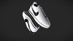 Nike Cortez low visualization, shoes, nike, footwear, substancepainter, maya, 3d, zbrush, concept