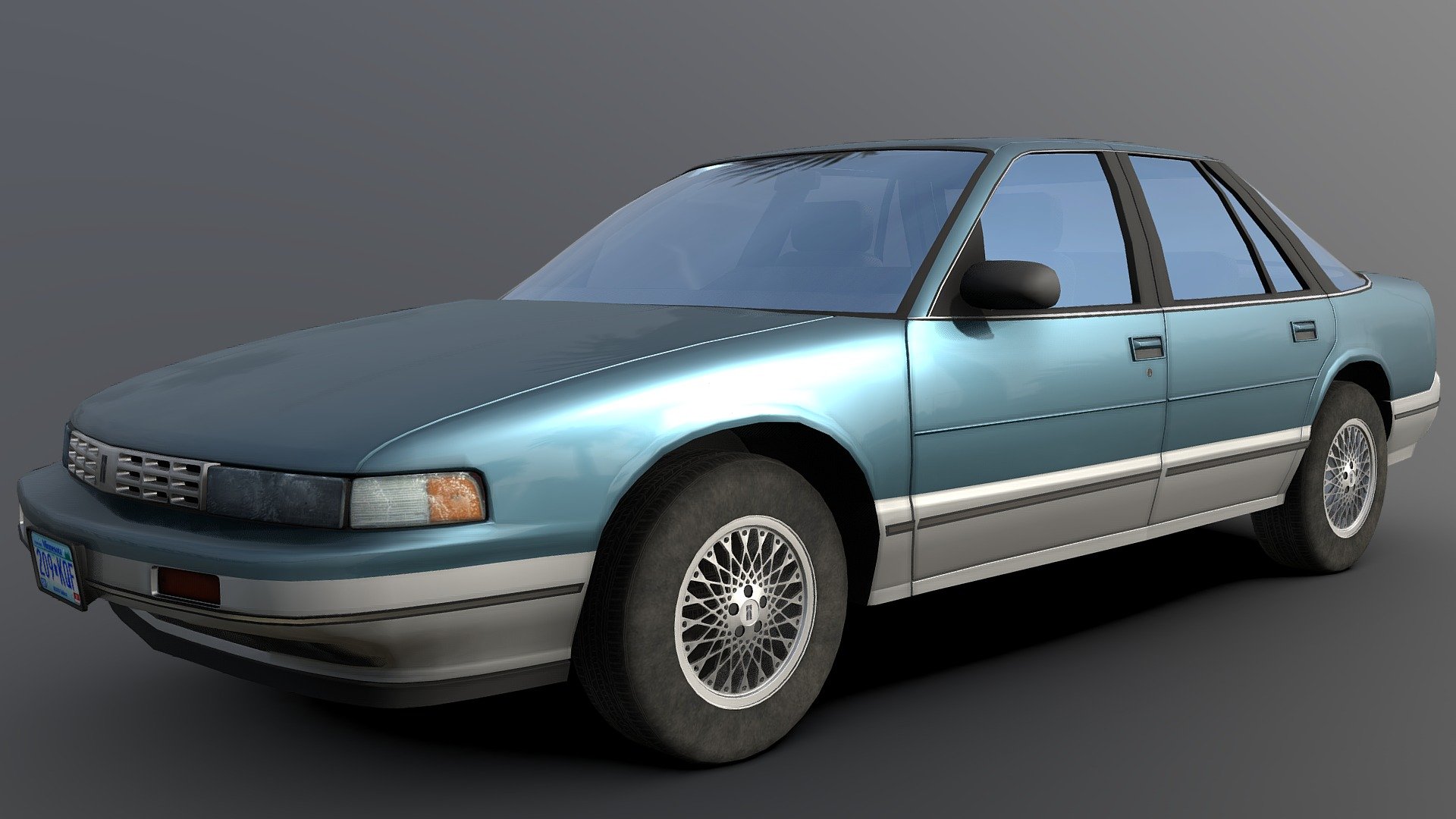 Mid-poly model of a 1990-91 Oldsmobile Cutlass Supreme sedan with a low-poly interior. This model was made on top of @kryik1023 &lsquo;s photoscan as a personal test to try a retopo workflow. It worked out okay, but I think I have a lot to improve on. All scratch modelled by me.

Exterior - 18,207 tris

Wheels and tires - 54,360 tris

Total - 72,567 tris