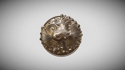 Zodiac medallion Pisces jewellery, fish, jewel, jewelry, pendant, cameo, silver, buckle, medallion, casting, printable, necklace, brooch, profile, pendent, pisces, coulomb, gold
