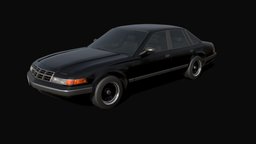 Illinois '90 - Low poly model police, vehicles, sedan, chase, cruiser, generic, automotive, cop, 90s, low-poly-model, automotivedesign, copcar, low-poly-car, american-car, lowpoly, policecruiser
