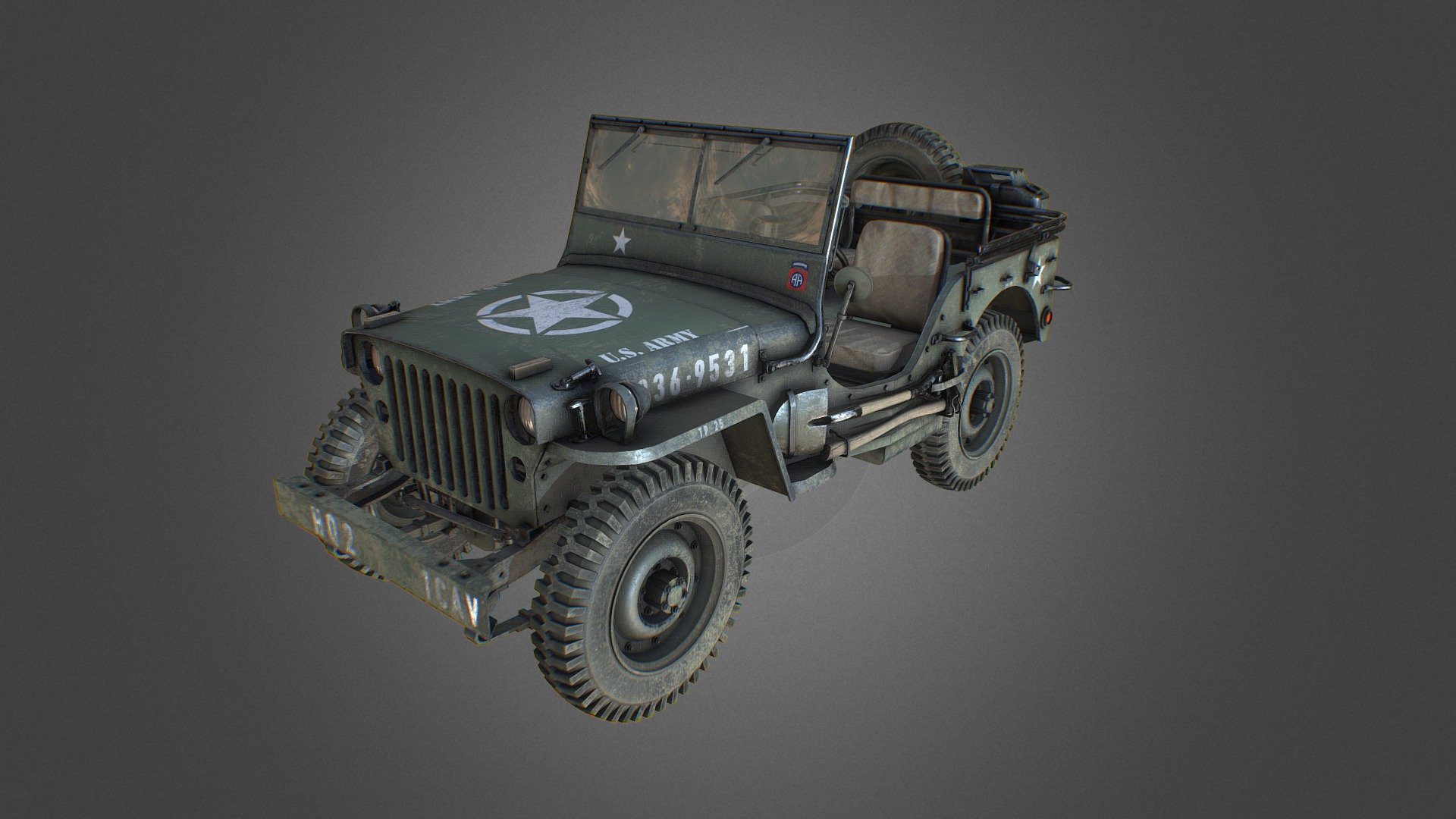 Uncovered WW2 willys jeep