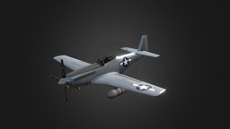P-51D Mustang mustang, usaf, ww2, airplane, fighter, wwii, aircraft, p-51, p51, usaaf, usa