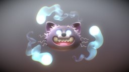 Wizard's Companion and the Orbs wizard, sketchfabweeklychallenge, substancepainter, substance, blender, witch