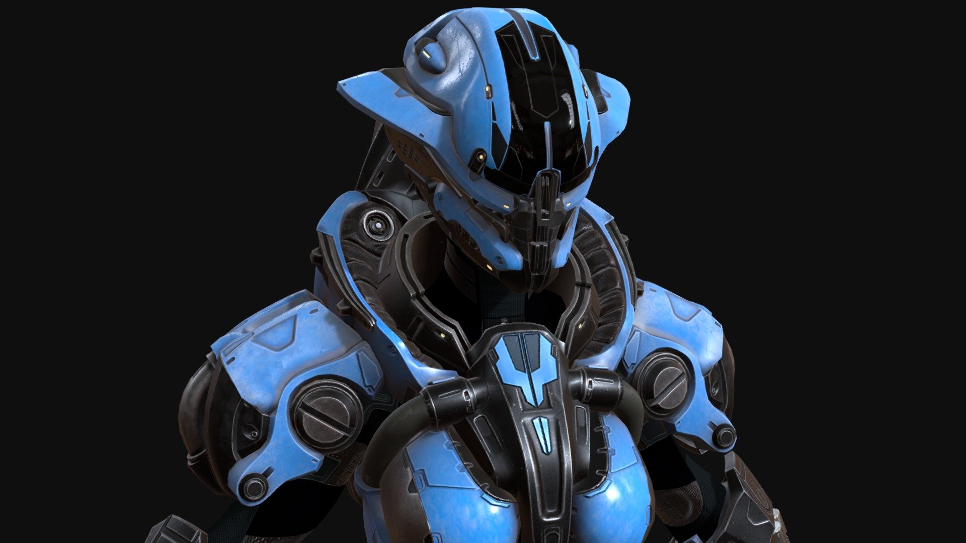 Low-poly model of the character CyberJagg05
Suitable for games of different genre: RPG, strategy, first-person shooter, etc.
In the archive, the basic mesh

faces 53974
verts 56743
tris  106578