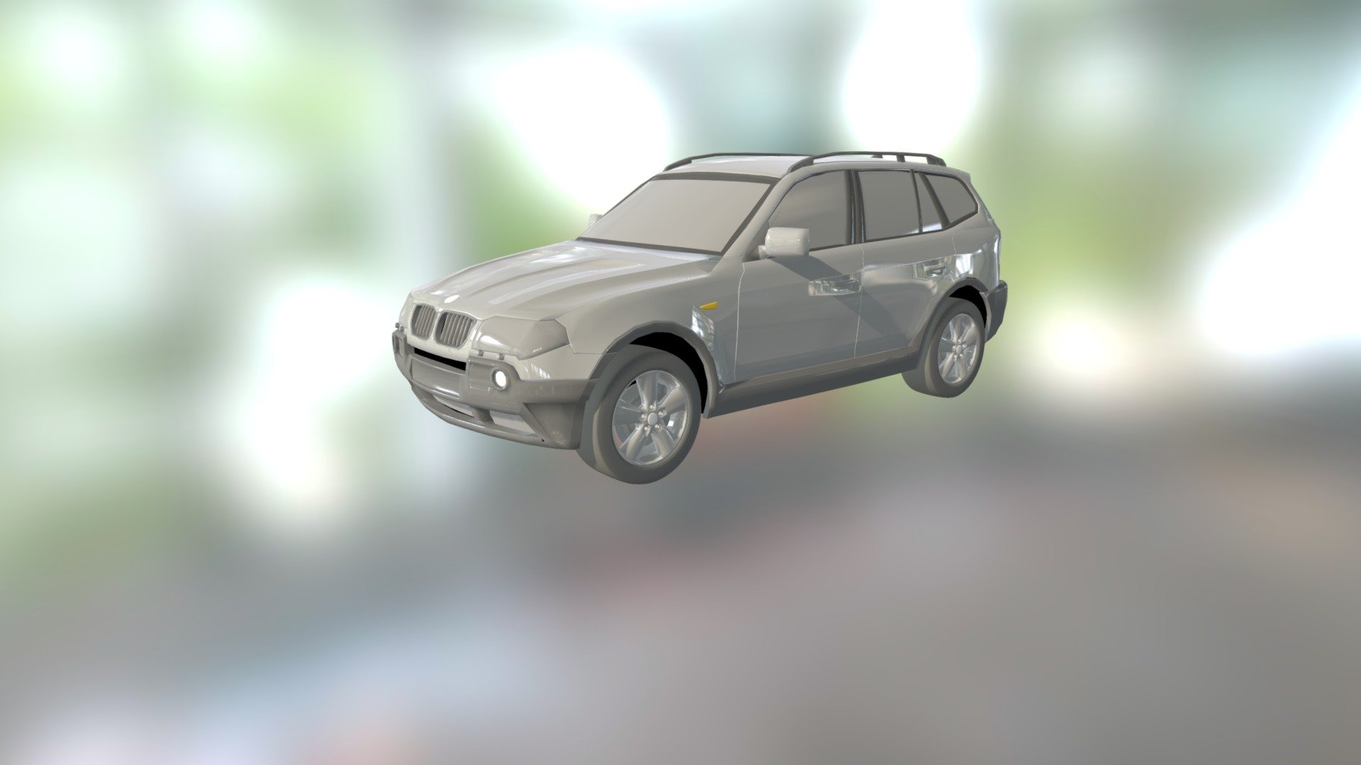 This 3D model was created with program 3D Max.
The BMW X3 is a compact luxury crossover SUV manufactured by German automaker BMW since 2003. Based on the BMW 3 Series platform, and now in its second generation, BMW markets the crossover as a Sports Activity Vehicle, the company's proprietary descriptor for its X-line of vehicles. The first generation X3 was designed by BMW in conjunction with Magna Steyr of Graz, Austria—who also manufactured all X3s under contract to BMW. BMW manufactures the second generation X3 at their Spartanburg plant in South Carolina, United States.