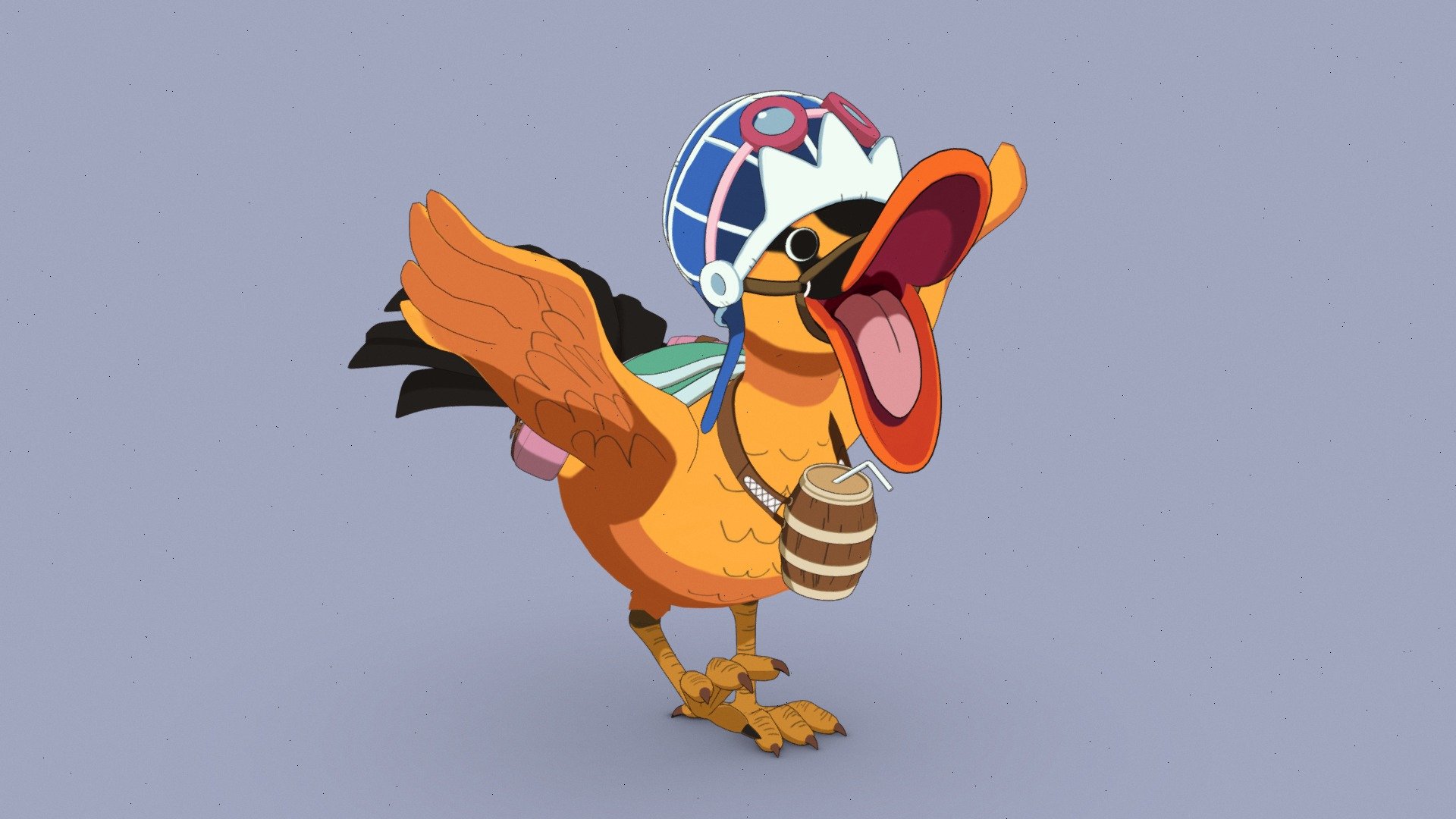 Hello everyone! Todays character is cutie Karoo from One piece series~~ 

If you like it, check out my youtube timelapse modeling video - https://youtu.be/4RMTwHIo7Ow