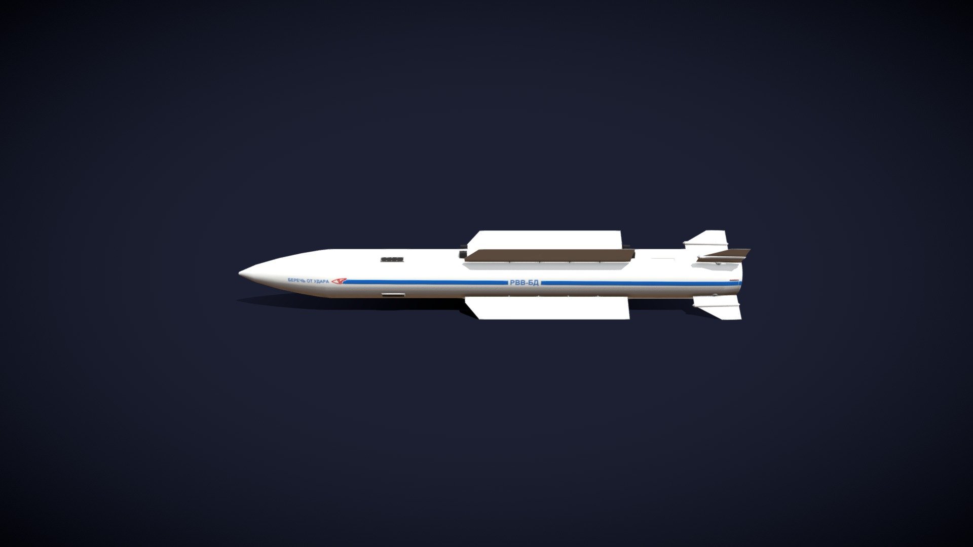 Vympel R-37 Air-to-Air Missile (Russian)

Hand-painted using Substance Painter. PBR - AR/ VR - Low-Poly

Google, Unity and Unreal Engine Friendly

Game-ready

Textures; 2048 x 2048, OpenGL, Dilation + Single Background Colour, 16 Pixel Padding

Maps Include; Base, Normal, Height, Rough, and Metal.

Please note; This may, or may not 3D Print. Not tested.

https://stgbooks.blogspot.com/